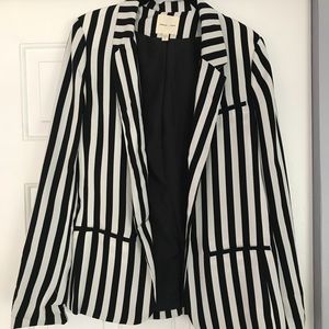 Silence + Noise Striped Blazer